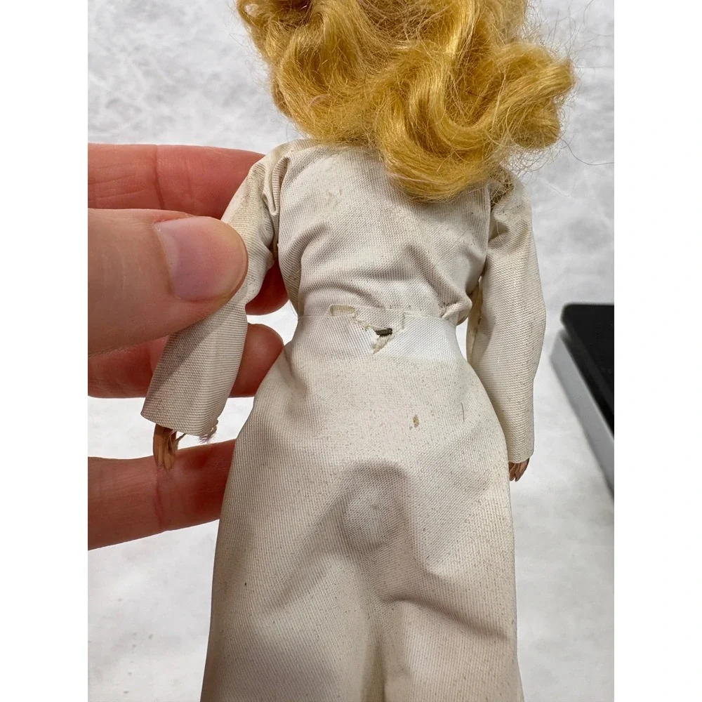 Vintage Miss Curity Nurse Doll Bauer & Black Hard Plastic Advertising 8 Inch